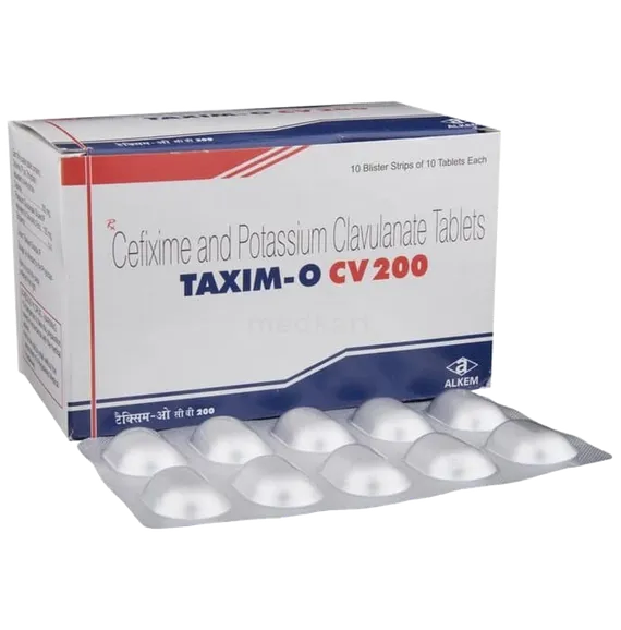 taxim-o cv 200 tablet 10's
